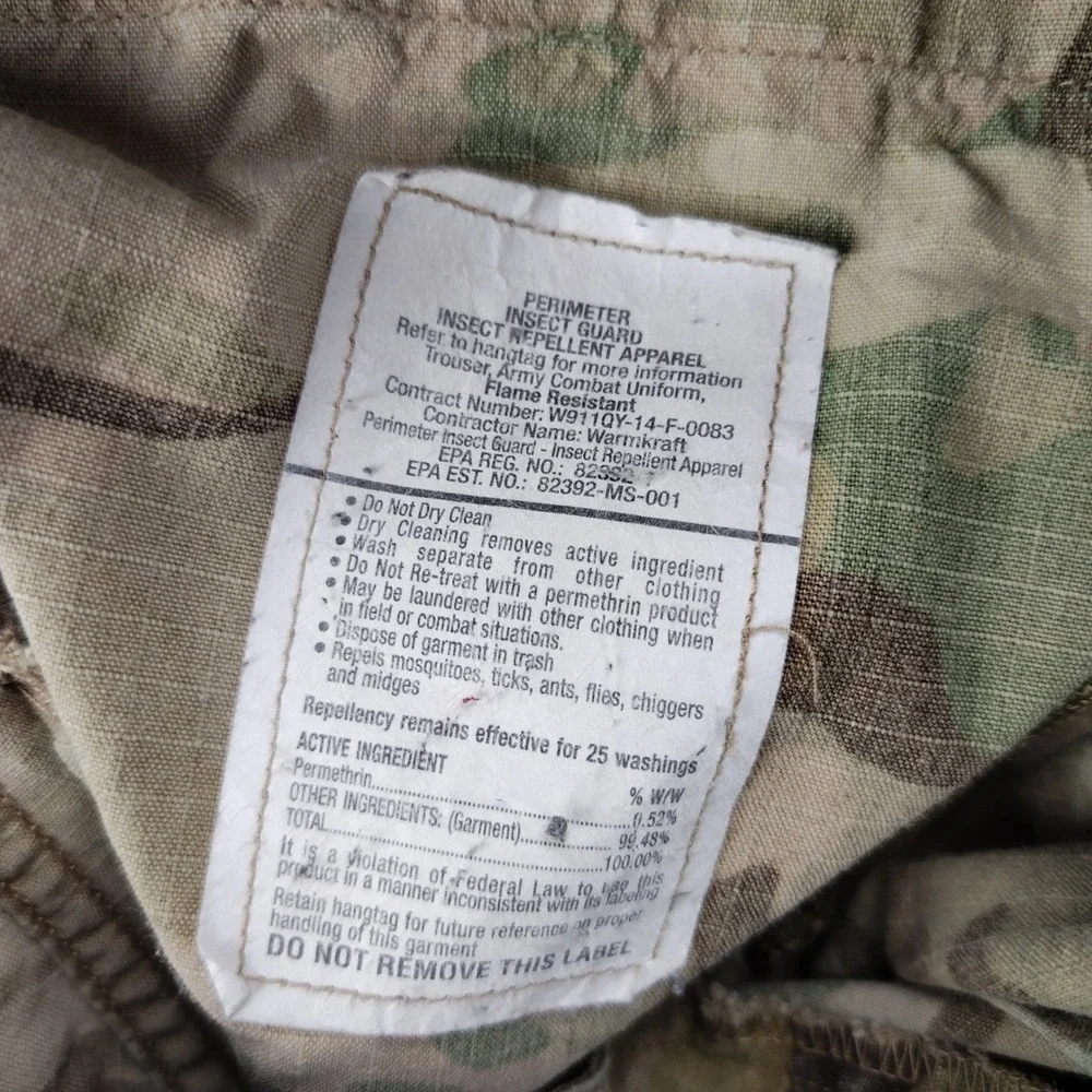 US Army OCP ACU Military FR Cargo Pants Trousers Flame Resistant Mens 30x35